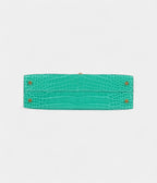 HMKelly Sellier 20 Vert Jade Shiny Alligator Gold Hardware