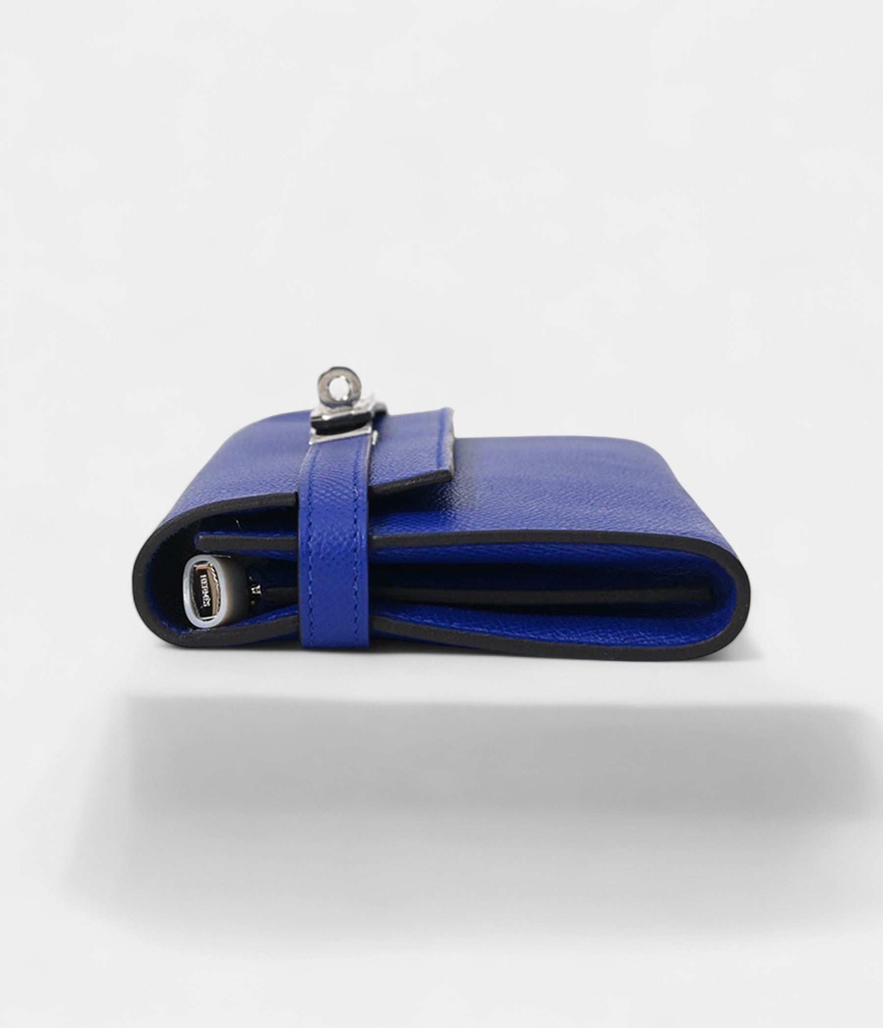 HMKelly Wallet Electric Blue Epsom Leather Palladium Hardware