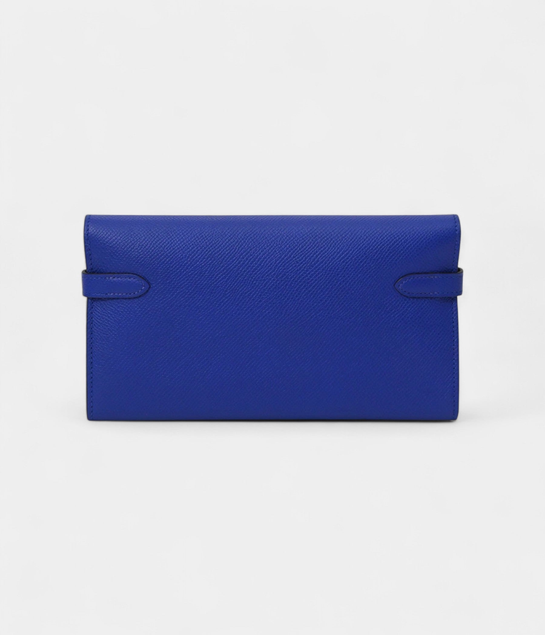 HMKelly Wallet Electric Blue Epsom Leather Palladium Hardware