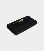 HMKelly Wallet To Go Black Epsom Gold Hardware