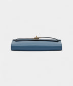 HMKelly Wallet To Go Bleu de Prusse Evercolor Leather Gold Hardware