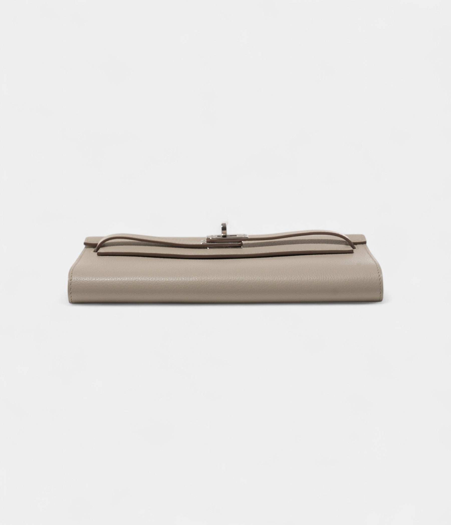 HMKelly Wallet To Go Concrete Clemence Leather Palladium Hardware