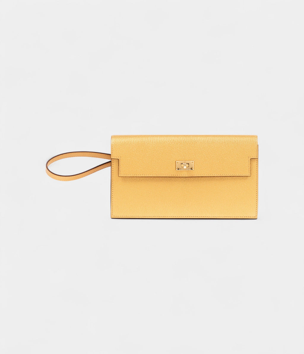HMKelly Wallet To Go Doré Chamkila Light Leather Permabrass Hardware