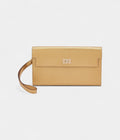 HMKelly Wallet To Go Doré Chamkila Light Metallic Leather Permabrass Hardware