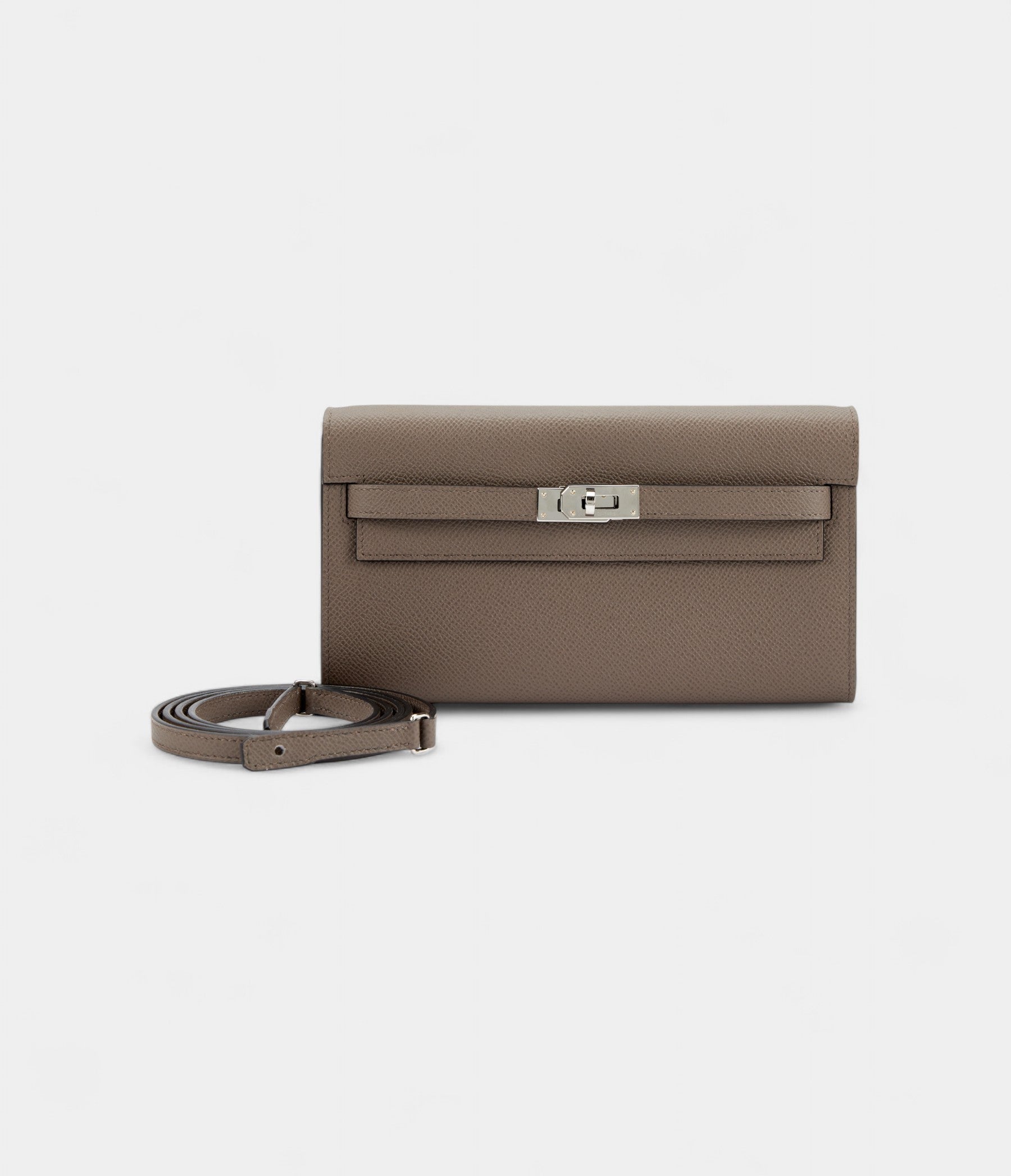 HMKelly Wallet To Go Etain Epsom Leather Palladium Hardware