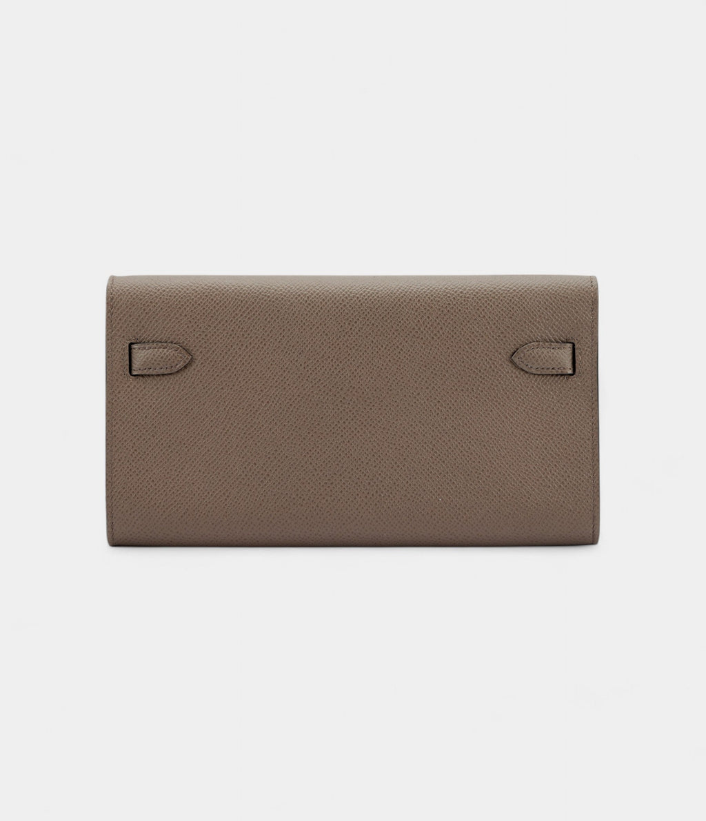 HMKelly Wallet To Go Etain Epsom Leather Palladium Hardware