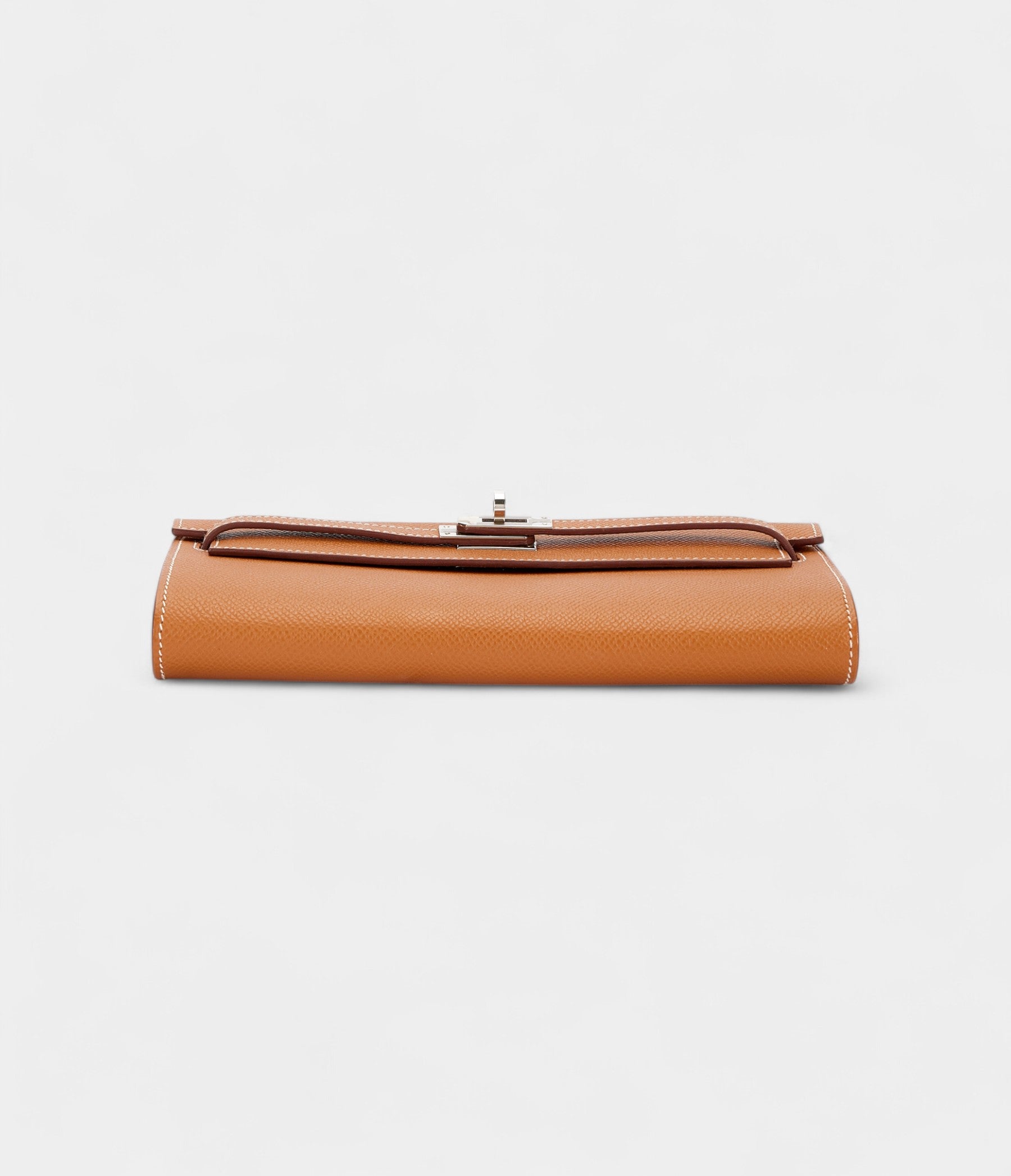 HMKelly Wallet To Go Gold Epsom Leather Palladium Hardware