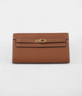 HMKelly Wallet To Go Gold Epsom Palladium Hardware