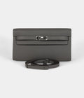 HMKelly Wallet To Go Gris Meyer Epsom Palladium Hardware
