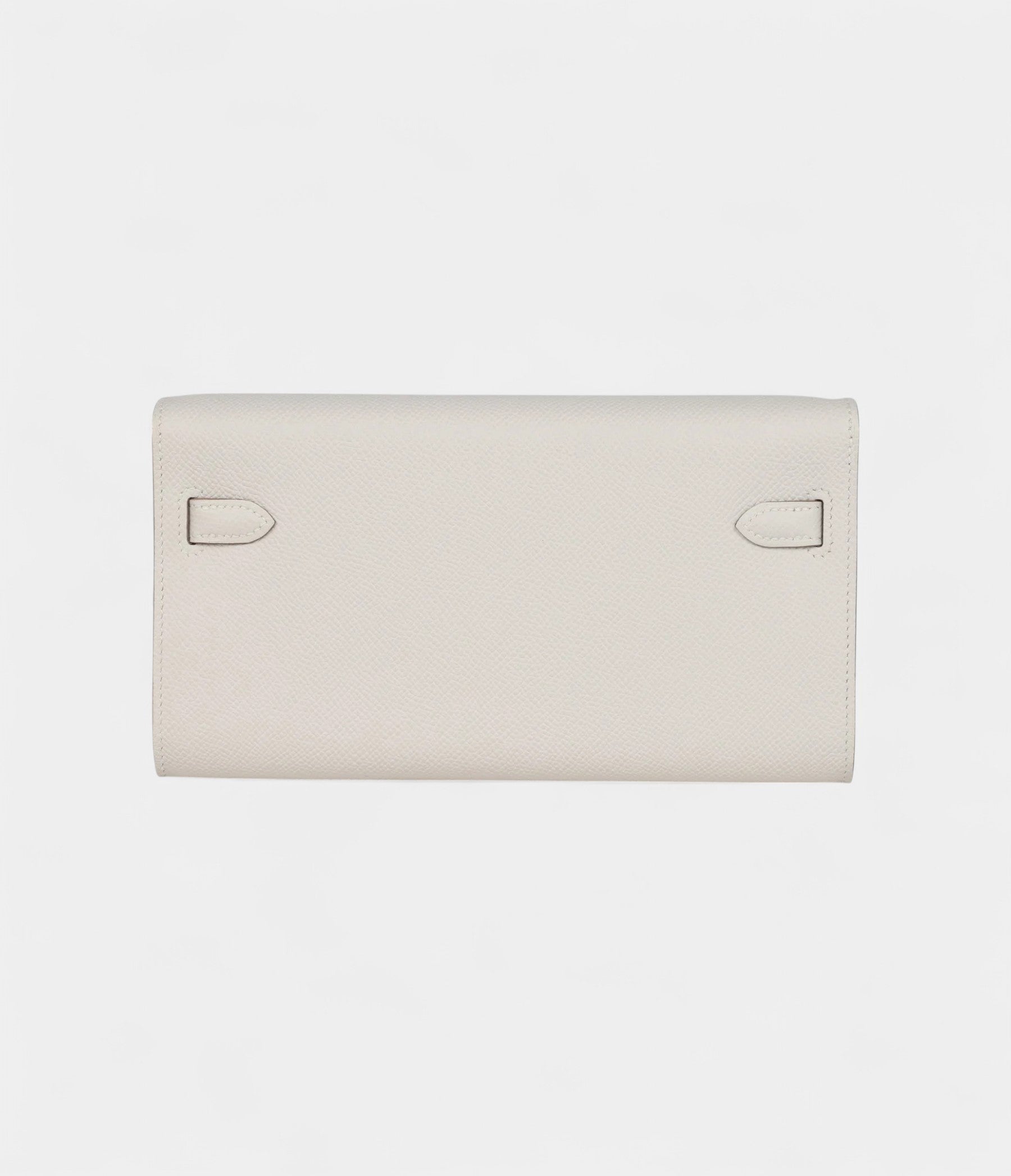 HMKelly Wallet To Go Gris Pale Epsom Gold Hardware