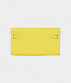 HMKelly Wallet To Go Lime Chevre Palladium Hardware