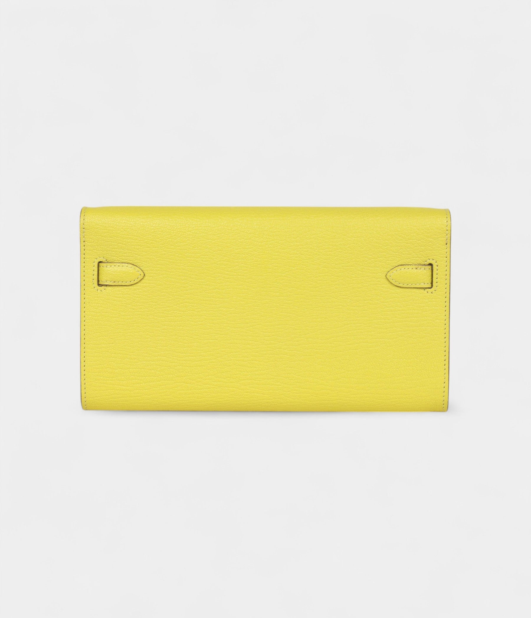 HMKelly Wallet To Go Lime Chevre Palladium Hardware