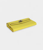 HMKelly Wallet To Go Lime Chevre Palladium Hardware