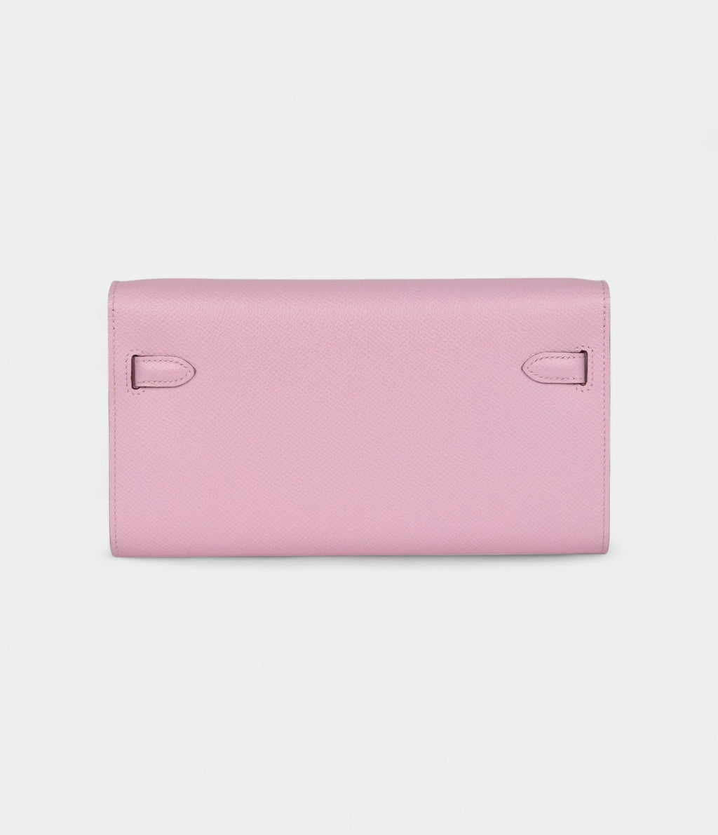 HMKelly Wallet To Go Mauve Sylvestre Epsom Palladium Hardware