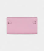 HMKelly Wallet To Go Mauve Sylvestre Epsom Palladium Hardware