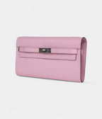 HMKelly Wallet To Go Mauve Sylvestre Epsom Palladium Hardware