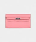 HMKelly Wallet To Go Rose Confetti Epsom Palladium Hardware