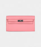 HMKelly Wallet To Go Rose Confetti Epsom Palladium Hardware