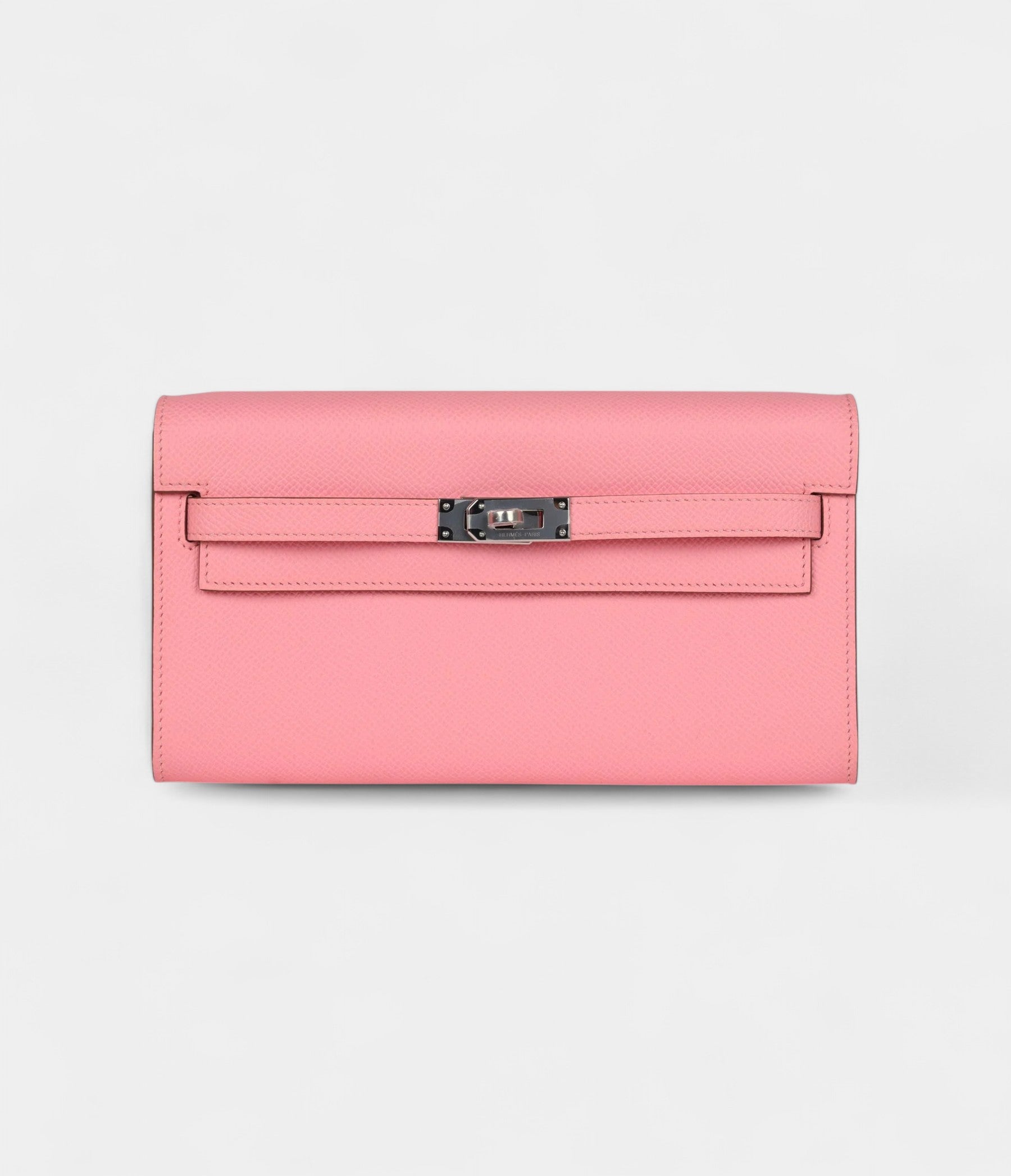 HMKelly Wallet To Go Rose Confetti Epsom Palladium Hardware