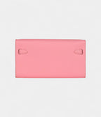 HMKelly Wallet To Go Rose Confetti Epsom Palladium Hardware