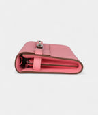 HMKelly Wallet To Go Rose Confetti Epsom Palladium Hardware