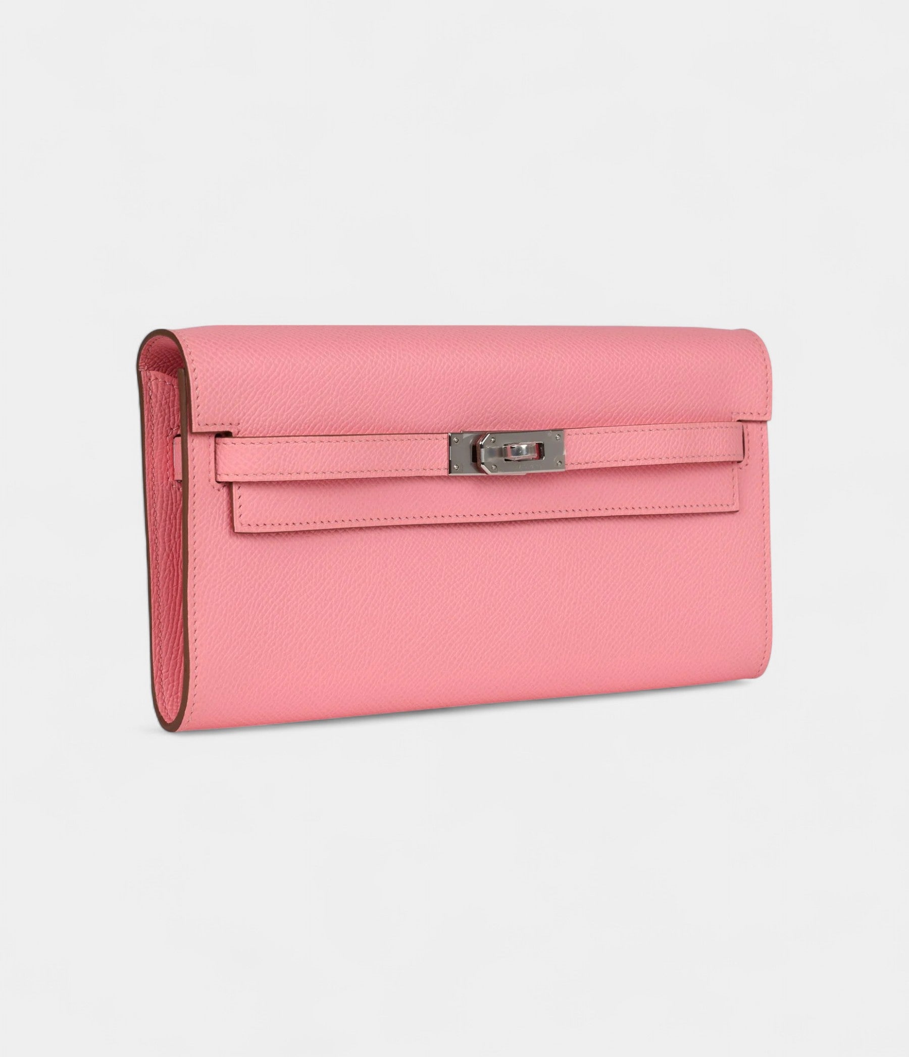 HMKelly Wallet To Go Rose Confetti Epsom Palladium Hardware