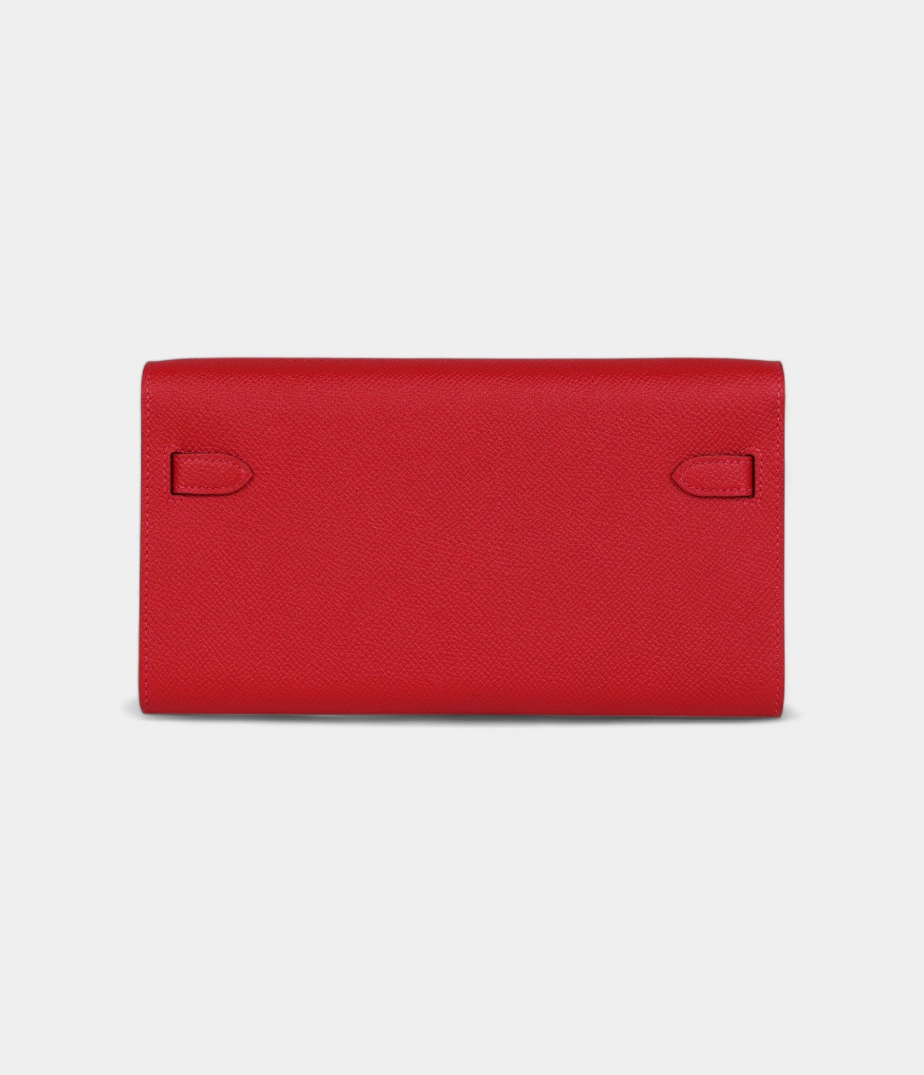 HMKelly Wallet To Go Rouge De Coeur Epsom Gold Hardware
