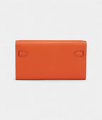 HMKelly Wallet To Go Terre Battue Epsom Leather Palladium Hardware