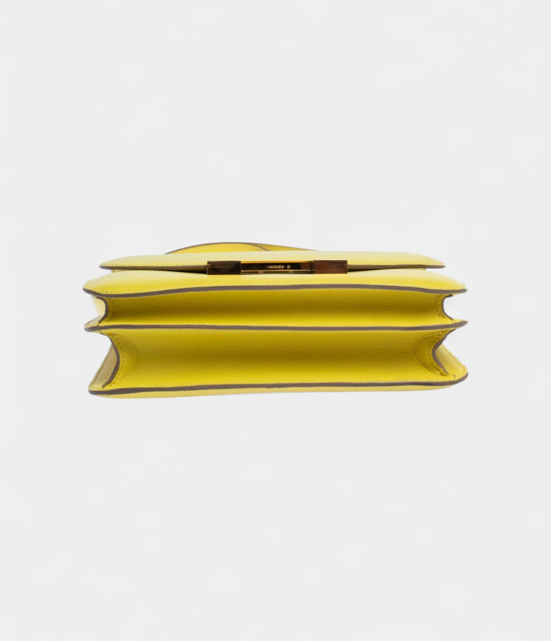 Hermes  Evercolor Lime Leather Constance 24 Bag