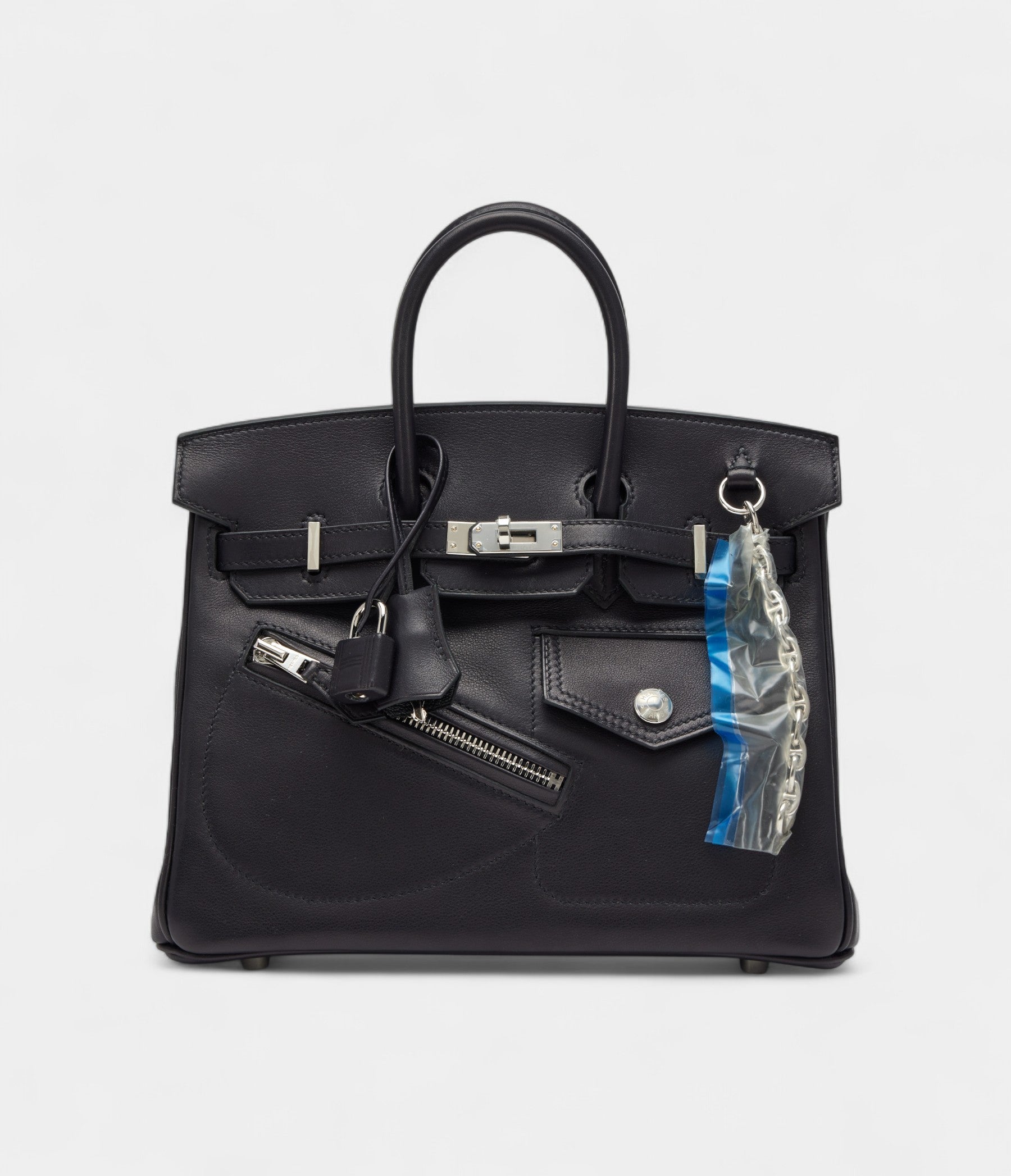 Hermes Limited Edition Black Veau Volupto Rock BK 25 Palladium Hardware