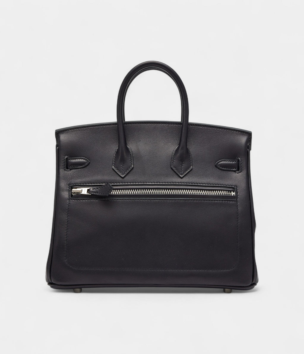 Hermes Limited Edition Black Veau Volupto Rock BK 25 Palladium Hardware