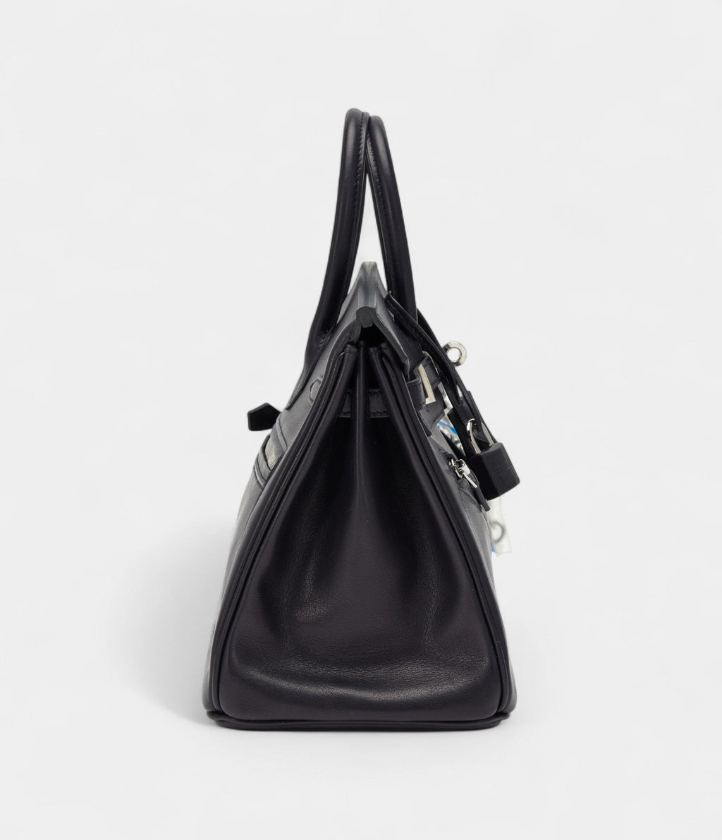 Hermes Limited Edition Black Veau Volupto Rock BK 25 Palladium Hardware