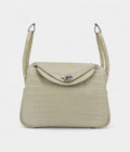 HMLindy 26 Concrete Matte Niloticus Crocodile With Palladium Hardware