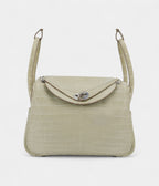 HMLindy 26 Concrete Matte Niloticus Crocodile With Palladium Hardware