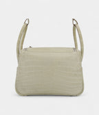 HMLindy 26 Concrete Matte Niloticus Crocodile With Palladium Hardware
