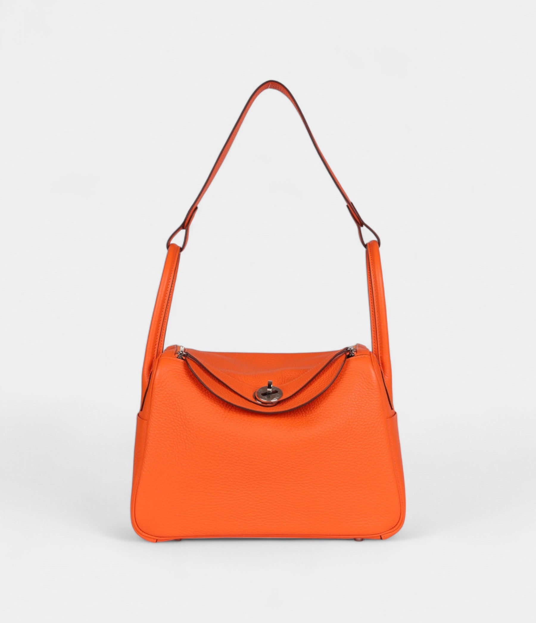 HMLindy 26 Orange Minium Clemence Palladium Hardware