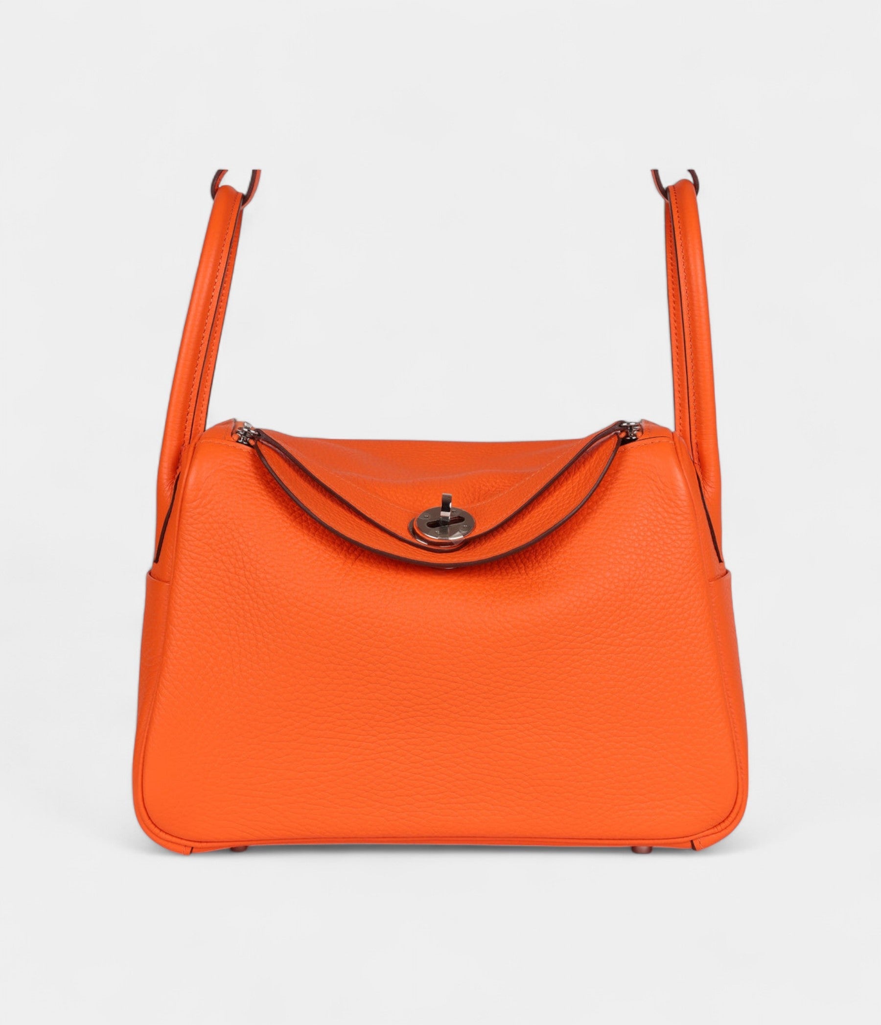 HMLindy 26 Orange Minium Clemence Palladium Hardware
