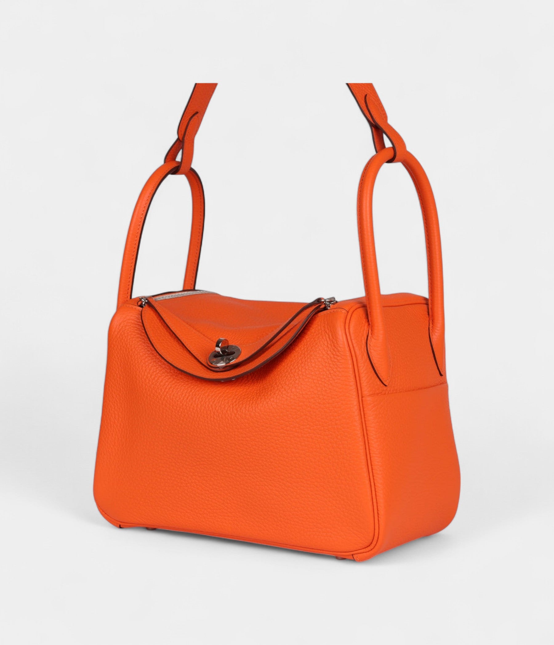 HMLindy 26 Orange Minium Clemence Palladium Hardware