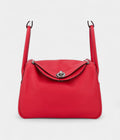 HMLindy 26 Red Heart and Red Chili Swift Leather With Palladium Hardware