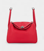 HMLindy 26 Red Heart and Red Chili Swift Leather With Palladium Hardware