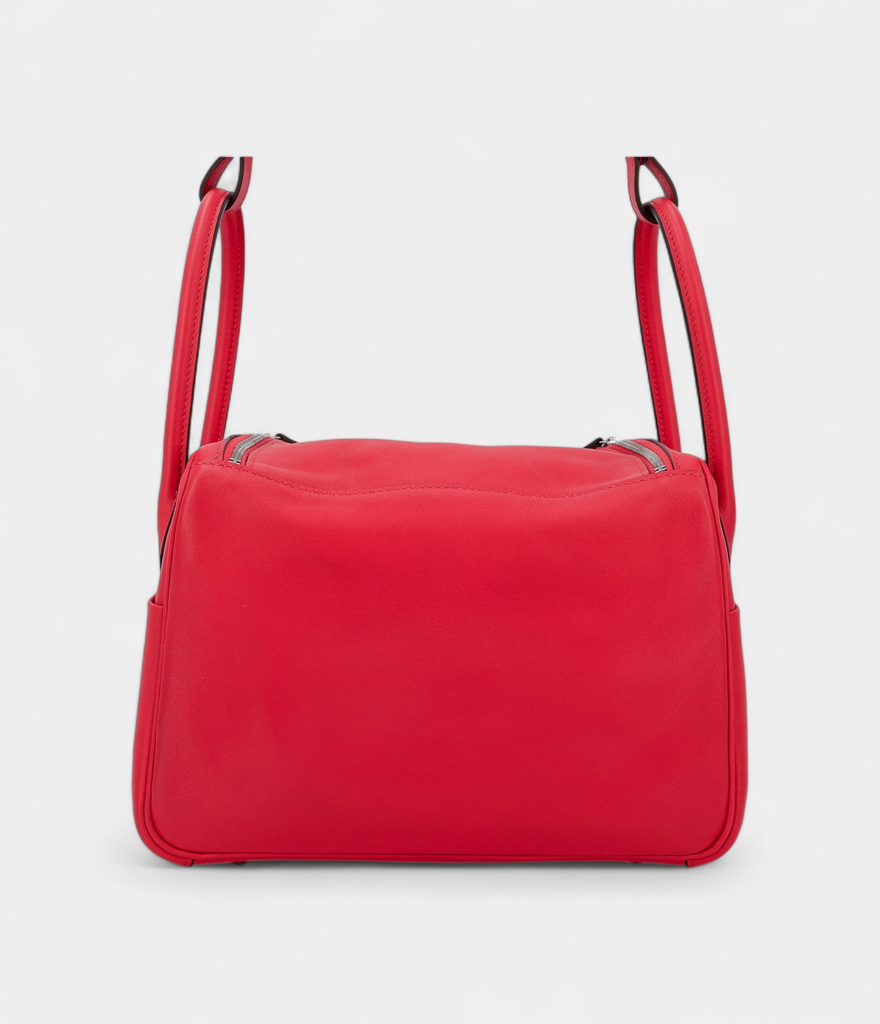 HMLindy 26 Red Heart and Red Chili Swift Leather With Palladium Hardware