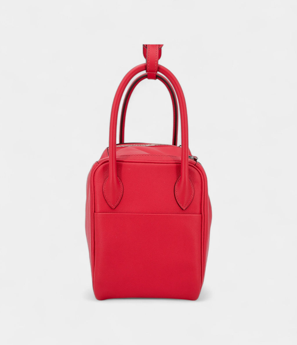 HMLindy 26 Red Heart and Red Chili Swift Leather With Palladium Hardware