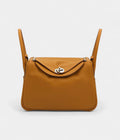 HMLindy 26 Verso in Sesame and Lime Swift Leather with Palladium Hardware