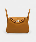 HMLindy 26 Verso in Sesame and Lime Swift Leather with Palladium Hardware
