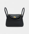 HMLindy 26 in Black Clemence Leather with Palladium Hardware