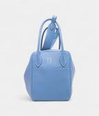 HMLindy 26 in Bleu Paradis Clemence Leather with Palladium Hardware