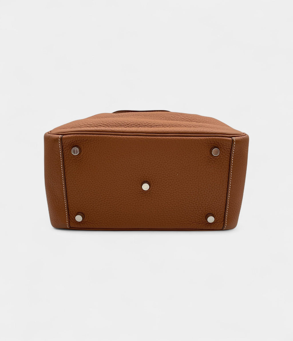 HMLindy 26 in Gold Clemence Leather with Palladium Hardware