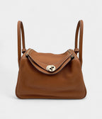 HMLindy 26 in Gold Clemence Leather with Palladium Hardware