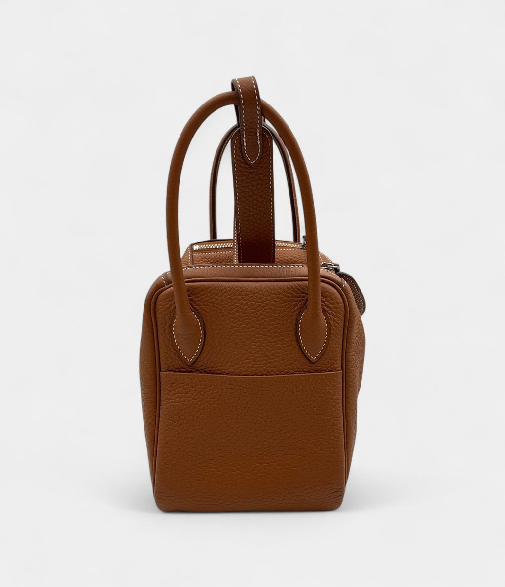HMLindy 26 in Gold Clemence Leather with Palladium Hardware