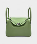 HMLindy 26 in Green Cricket Evercolor Leather with Palladium Hardware